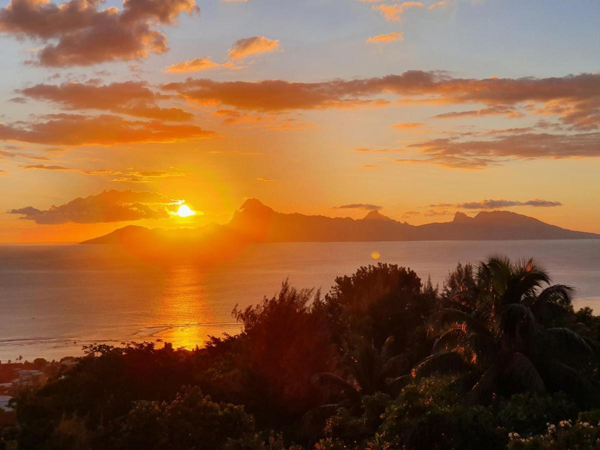 Jolie Maison Vue Ocean Et Moorea Punaauia  Esterno foto