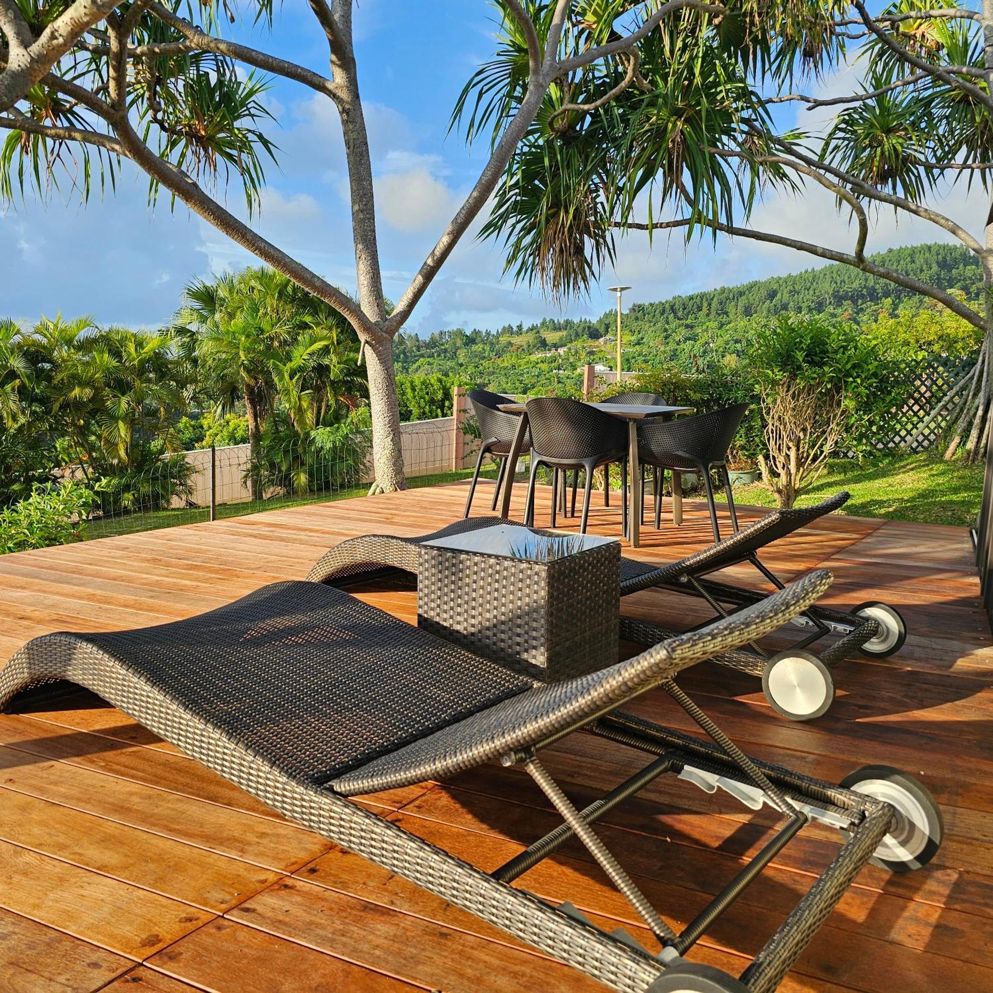 Jolie Maison Vue Ocean Et Moorea Punaauia  Esterno foto